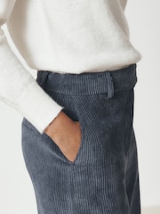 Slate Grey Cord Wide Leg Trousers - Image 5 of 8