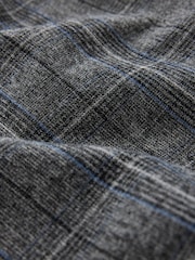 Grey/Blue Check Asymmetric Blazer - Image 4 of 9