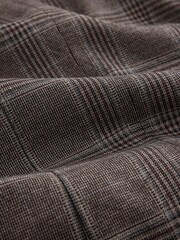 Brown Check Single Breasted Blazer - Image 8 of 8