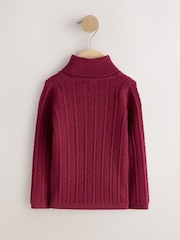 Red Roll Neck Jumper (3mths-10yrs) - Image 4 of 7