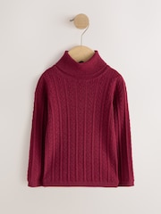 Red Roll Neck Jumper (3mths-10yrs) - Image 7 of 7