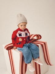 Red House Christmas Cardigan (3mths-7yrs) - Image 3 of 8