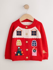 Red House Christmas Cardigan (3mths-7yrs) - Image 5 of 8