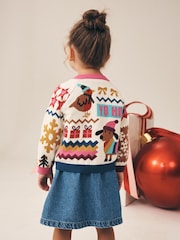 Reindeer Funky Christmas Cardigan (3mths-7yrs) - Image 3 of 9