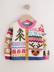 Reindeer Funky Christmas Cardigan (3mths-7yrs) - Image 5 of 9
