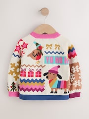 Reindeer Funky Christmas Cardigan (3mths-7yrs) - Image 6 of 9