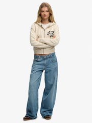 SUPERDRY спорттық босаңсытатын қысқа сыдырмалы капюшон - 7суретінің 5 суреті