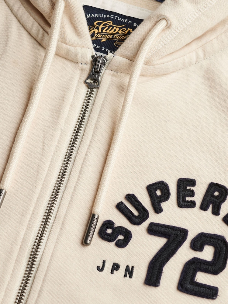 SUPERDRY спорттық босаңсытатын қысқа сыдырмалы капюшон - 7суретінің 7 суреті