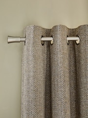 Brushed Mini Geo Blackout/Thermal Eyelet Curtains - صورة 1 من 5