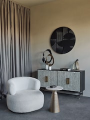 Libra Interiors White Large Kentford Sculpture on Marble Base Ornament - Image 2 of 8