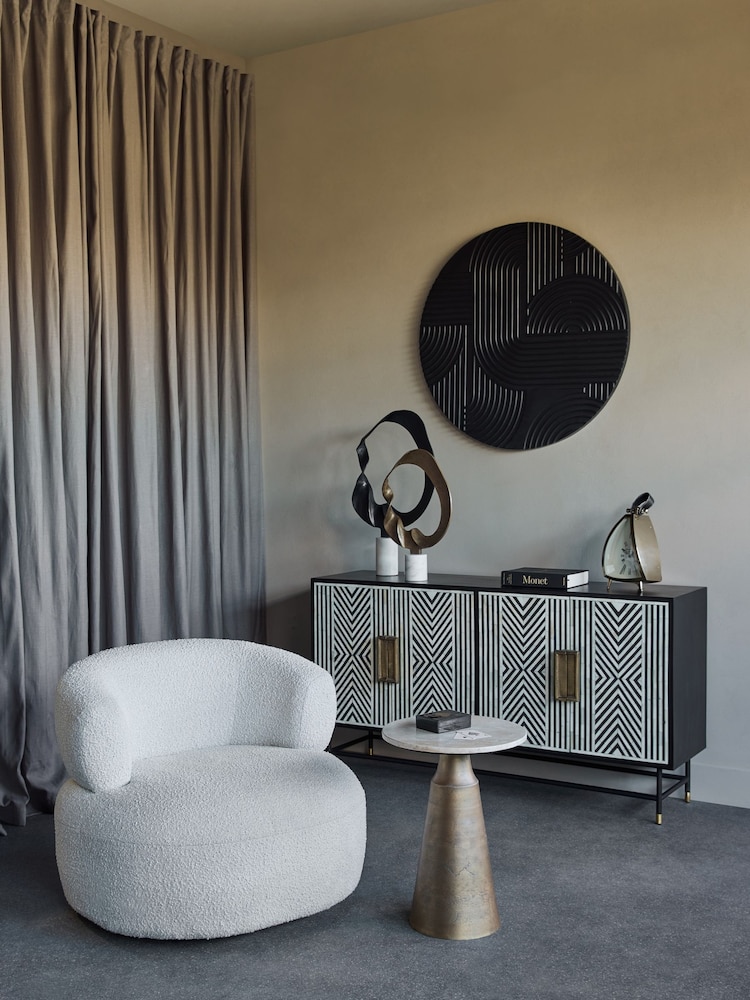 Libra Interiors White Large Kentford Sculpture on Marble Base Ornament - Image 2 of 8