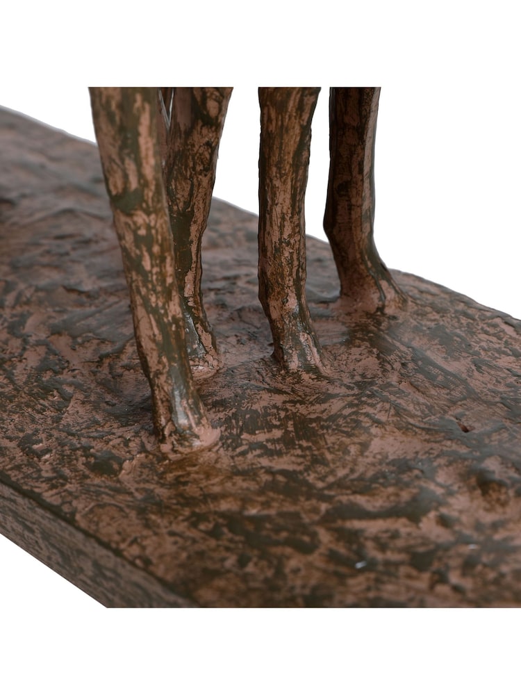 Libra Interiors Brown Rustic Woodland Trio of Stags - Image 6 of 6