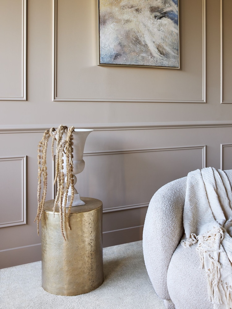 Libra Interiors Gold Zander Metal Lidded Storage Side Table 40cm - Image 2 of 7