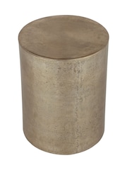 Libra Interiors Gold Zander Metal Lidded Storage Side Table 40cm - Image 5 of 7