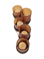 Libra Interiors Gold Belvedere Aged Gold 5 Light Candle Holder - Image 4 of 6