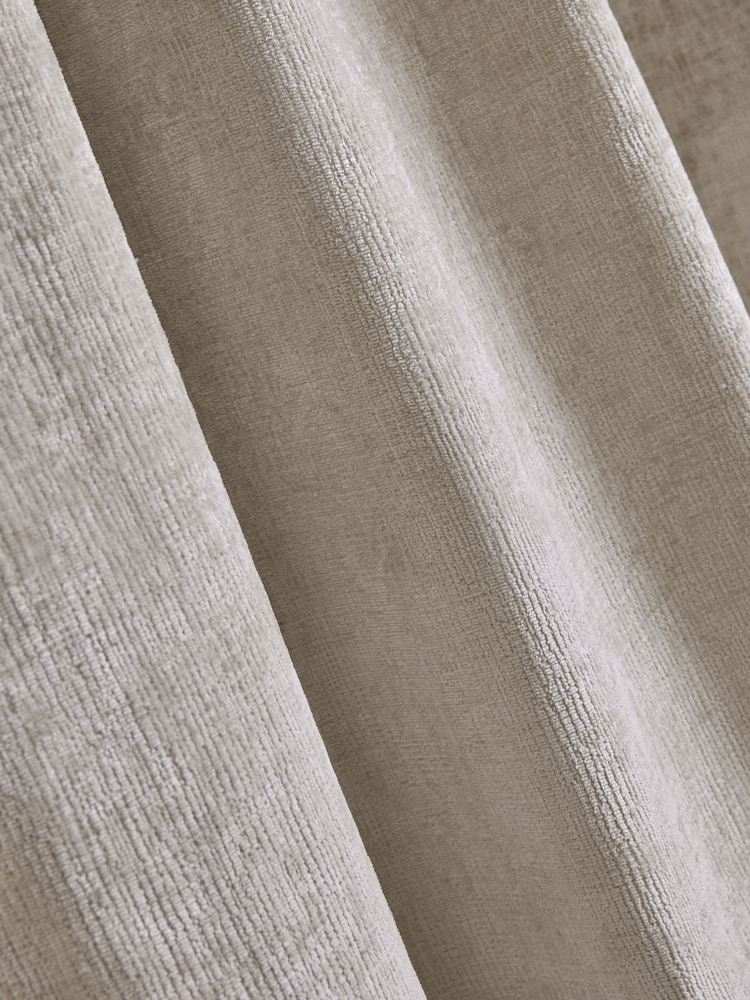 Natural Plush Chenille Blackout/Thermal Pencil Pleat Curtains - Image 5 of 5 Natural Plush Chenille Blackout/Thermal Pencil Pleat Curtains - Image 5 of 5