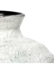 Libra Interiors White Medium Lunel Glazed Vase - Image 5 of 6