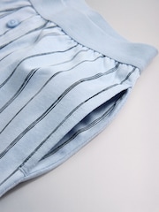 The Set 5 Pack Short Sleeve Oversized T-Shirt and Elasticated Waist Long Leg Pyjamas Light Blue/Navy/Grey/White - Image 13 of 13