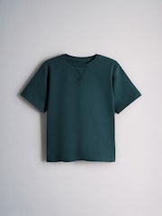 The Set 5 Pack Short Sleeve Oversized T-Shirt and Elasticated Waist Long Leg Pyjamas Light Blue/Navy/Grey/White - Image 8 of 13