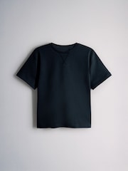 The Set 5 Pack Short Sleeve Oversized T-Shirt and Elasticated Waist Long Leg Pyjamas Light Blue/Navy/Grey/White - Image 9 of 13