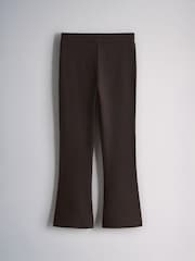 The Set 5 Pack Ribbed Flare Leggings Black/Brown/Cream - Image 3 of 8