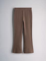 The Set 5 Pack Ribbed Flare Leggings Black/Brown/Cream - Image 4 of 8