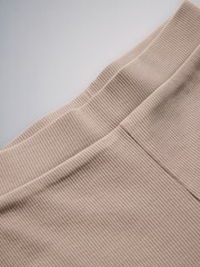 The Set 5 Pack Ribbed Flare Leggings Black/Brown/Cream - Image 8 of 8