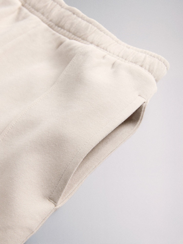 The Set Short Sleeve Interlock Jersey Pocket T-Shirt and Wide Leg Jogger Set Cream - Image 5 of 5 The Set Short Sleeve Interlock Jersey Pocket T-Shirt and Wide Leg Jogger Set Cream - Image 5 of 5