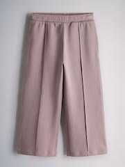 The Set Short Sleeve Interlock Jersey Pocket T-Shirt and Wide Leg Jogger Set Purple - Image 3 of 5