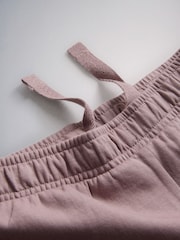 The Set Short Sleeve Interlock Jersey Pocket T-Shirt and Wide Leg Jogger Set Purple - Image 4 of 5