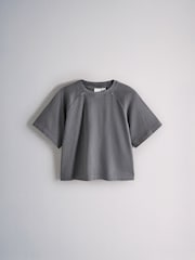 The Set 2 Pack Washed Jersey Short Sleeve T-Shirts and Rib Kickflare Leggings Blue - Image 2 of 7
