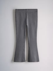 The Set 2 Pack Washed Jersey Short Sleeve T-Shirts and Rib Kickflare Leggings Blue - Image 4 of 7