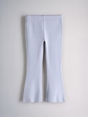 The Set 2 Pack Washed Jersey Short Sleeve T-Shirts and Rib Kickflare Leggings Blue - Image 5 of 7