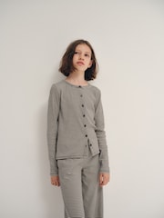 The Set Long Sleeve Rib Top and Wide Leg Lounge Set - Imagem 3 de 9