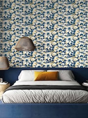 Ohpopsi Indigo Suiren 10M Wallpaper - Image 1 of 2