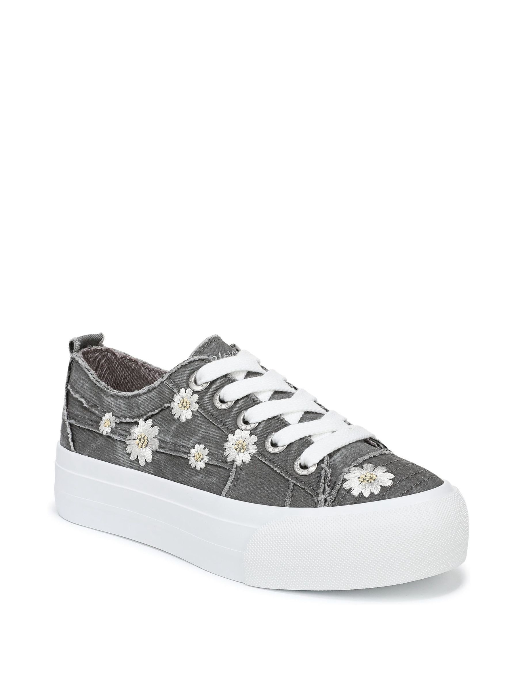 Buy Blowfish Malibu Grey Sadie-Sun 8 Regular Fit Lace-Up Trainers