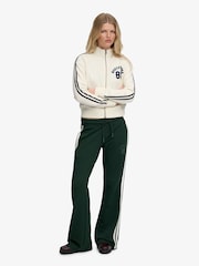Superdry Green Ath Essentials Stripe Flare Joggers - Image 1 of 9