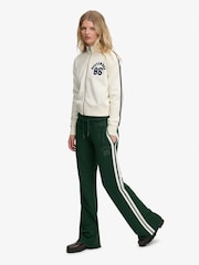 Superdry Green Ath Essentials Stripe Flare Joggers - Image 2 of 9