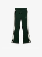 Superdry Green Ath Essentials Stripe Flare Joggers - Image 7 of 9