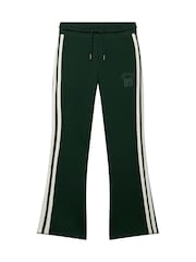 Superdry Green Ath Essentials Stripe Flare Joggers - Image 9 of 9