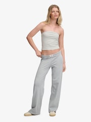 Superdry Grey Ath Ess Fold Over Joggers - Image 1 of 7