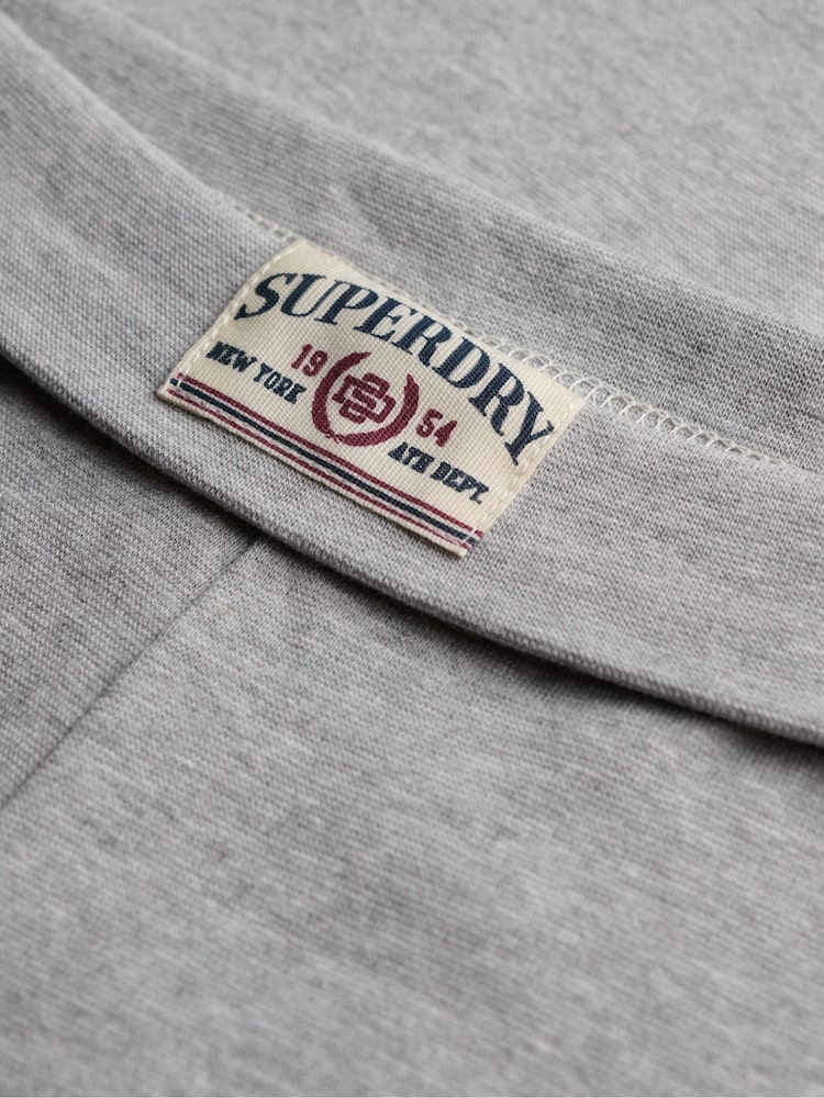 Superdry Grey Ath Ess Fold Over Joggers - Image 7 of 7