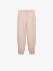 Superdry Pink Signature Emb Cuffed Joggers - Image 1 of 3
