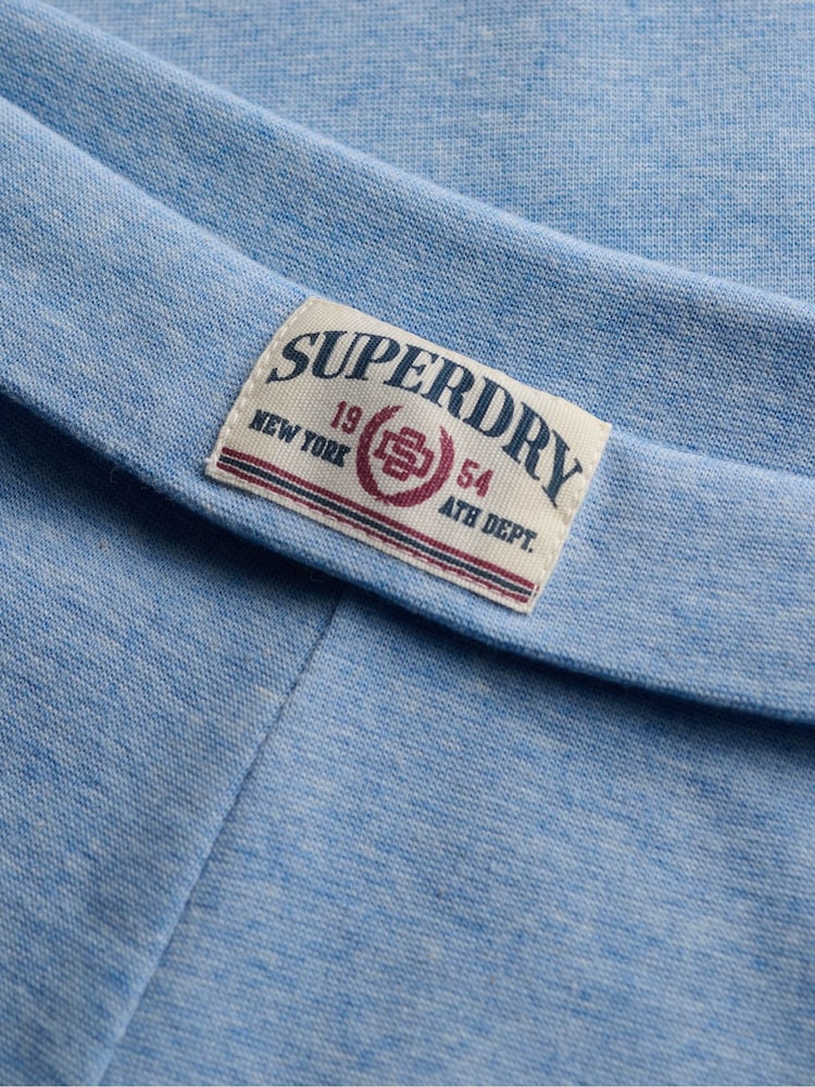 Superdry Blue Ath Ess Fold Over Joggers - Image 6 of 6 Superdry Blue Ath Ess Fold Over Joggers - Image 6 of 6