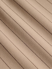 Superdry Brown Mid Rise Pinstripe Trousers - Image 6 of 7