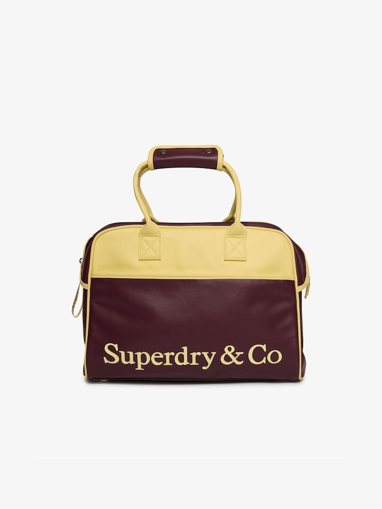 Superdry Yellow Heritage Retro Gym Bag - Image 2 of 4 Superdry Yellow Heritage Retro Gym Bag - Image 2 of 4