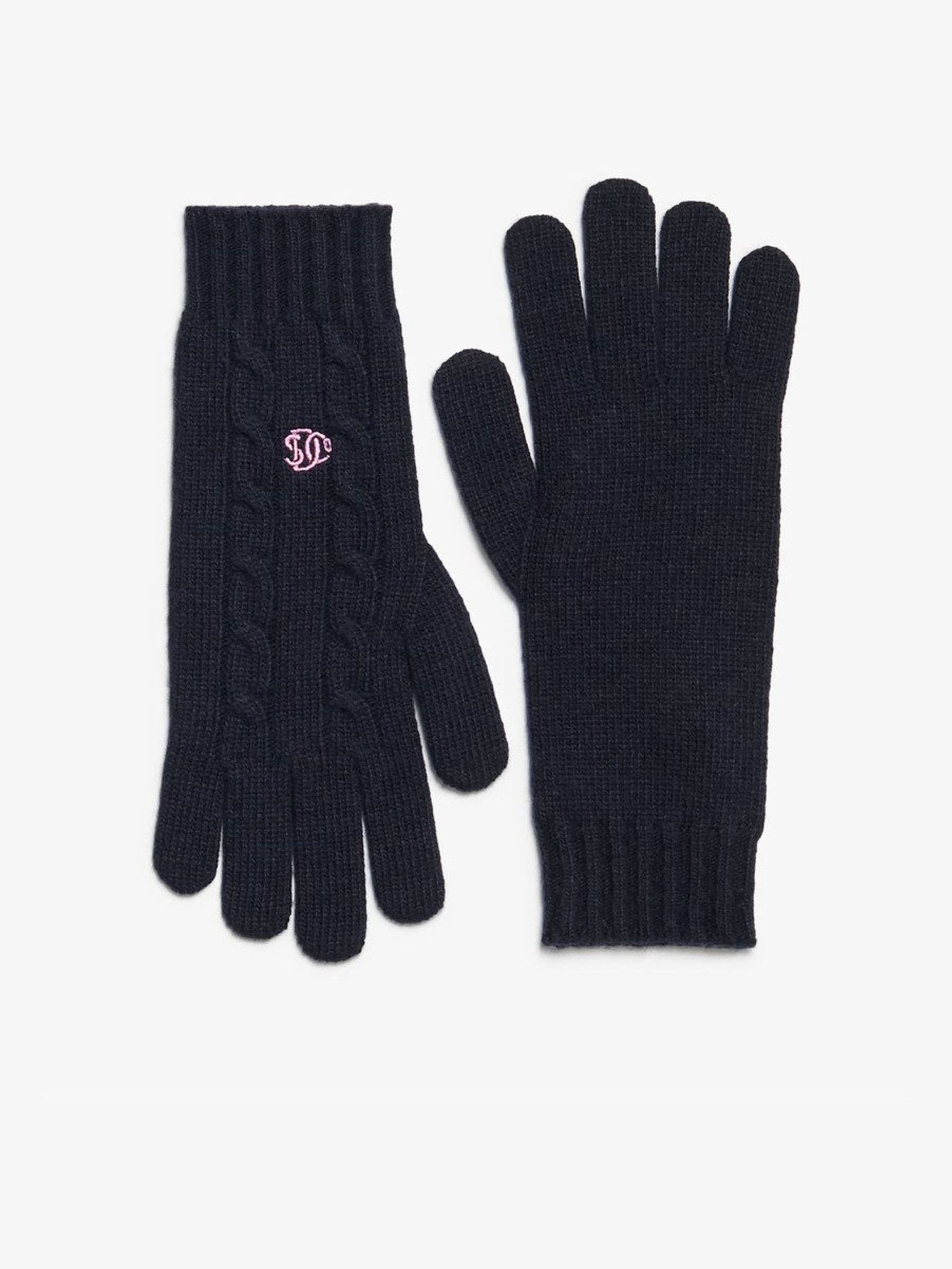 Superdry Women's Bleu Gloves Premium Cable - Image 2