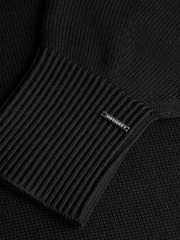 Superdry Black Rollneck Midi Jumper Dress - Image 5 of 5