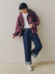 Burgundy Hamish The Highland Cow Shower Resistant Rain Jacket - Image 3 of 8