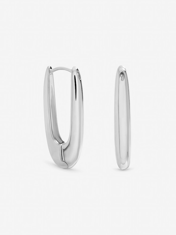 Inicio Polished Long Fluid Hoop Earrings - Bild 1 von 1